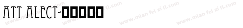 att alect字体转换